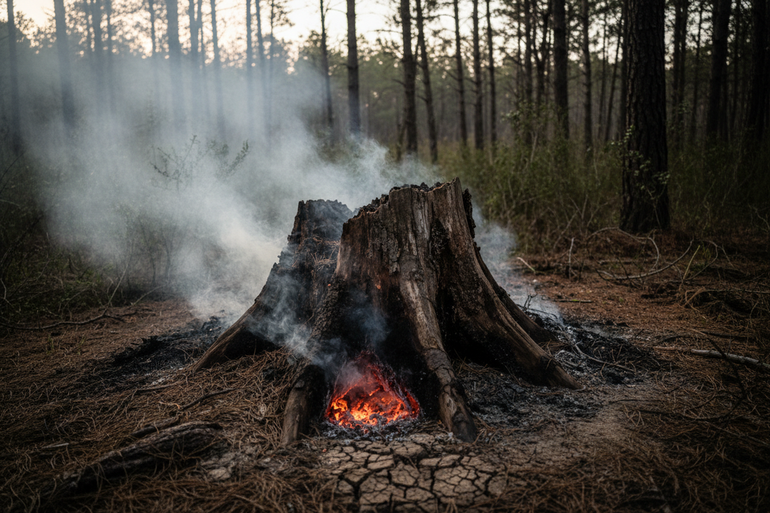 Underground Stump Fire Dangers